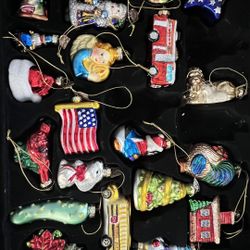  Blown Glass Ornaments 