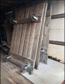 Large Wood Antique Furniture Dolly Cart with Heavy Duty Casters - $150 Each