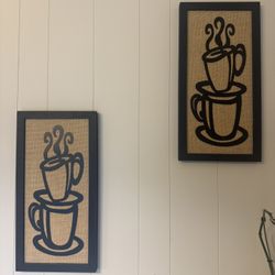 Two Wall Coffee Art Decor 