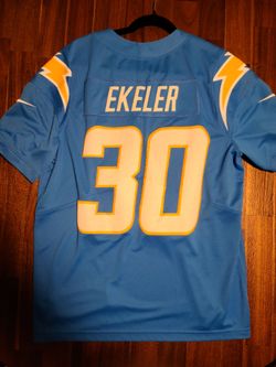 OBO--Austin Ekeler #30 Powder Blue Nike Vapor Limited Jersey (L)