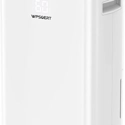 5500 Sq.ft Dehumidifier for Basement, Wpsoert 80 Pints Dehumidifiers for Home, Large Room with Drain Hose, Intelligent Humidity Control, 6 L 