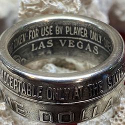 One-of-a-Kind Las Vegas History – Silver Bird Casino Ring (Size 11)