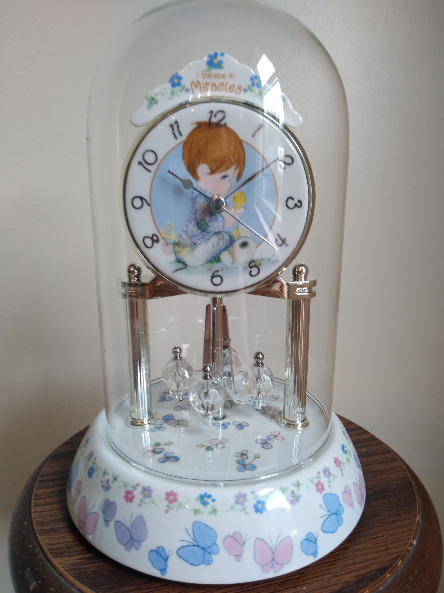 Precious Moments Anniversary Clock - I Believe in Miracles