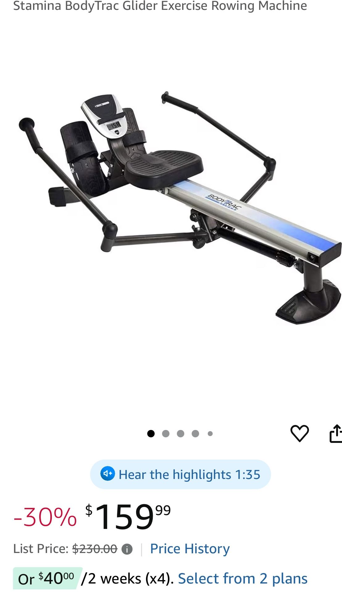 bodytrac glider rowing machine