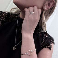 James Avery Retired Valentines Heart Set 