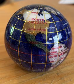 Kalifano 3” Gemstone Globe Paperweight