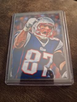 New England Patriots #87 Rob Gronkowski NFL Trading Card