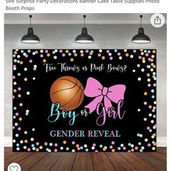 Gender Reveal Backdrop 