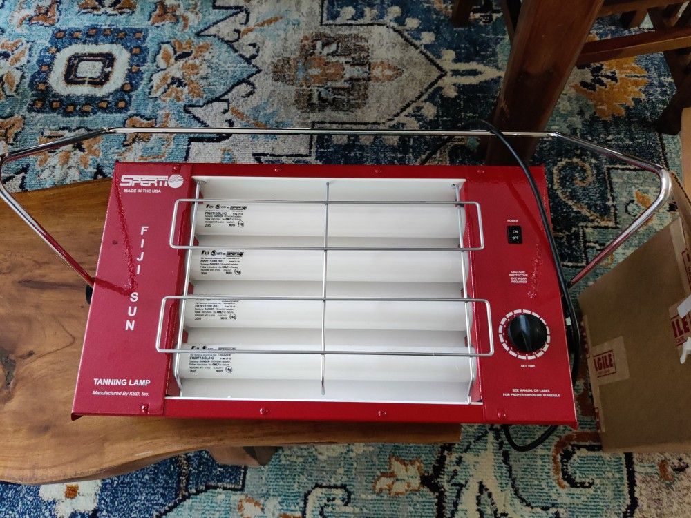Sperti Fiji Sun Home Tanning Lamp With Timer And Box