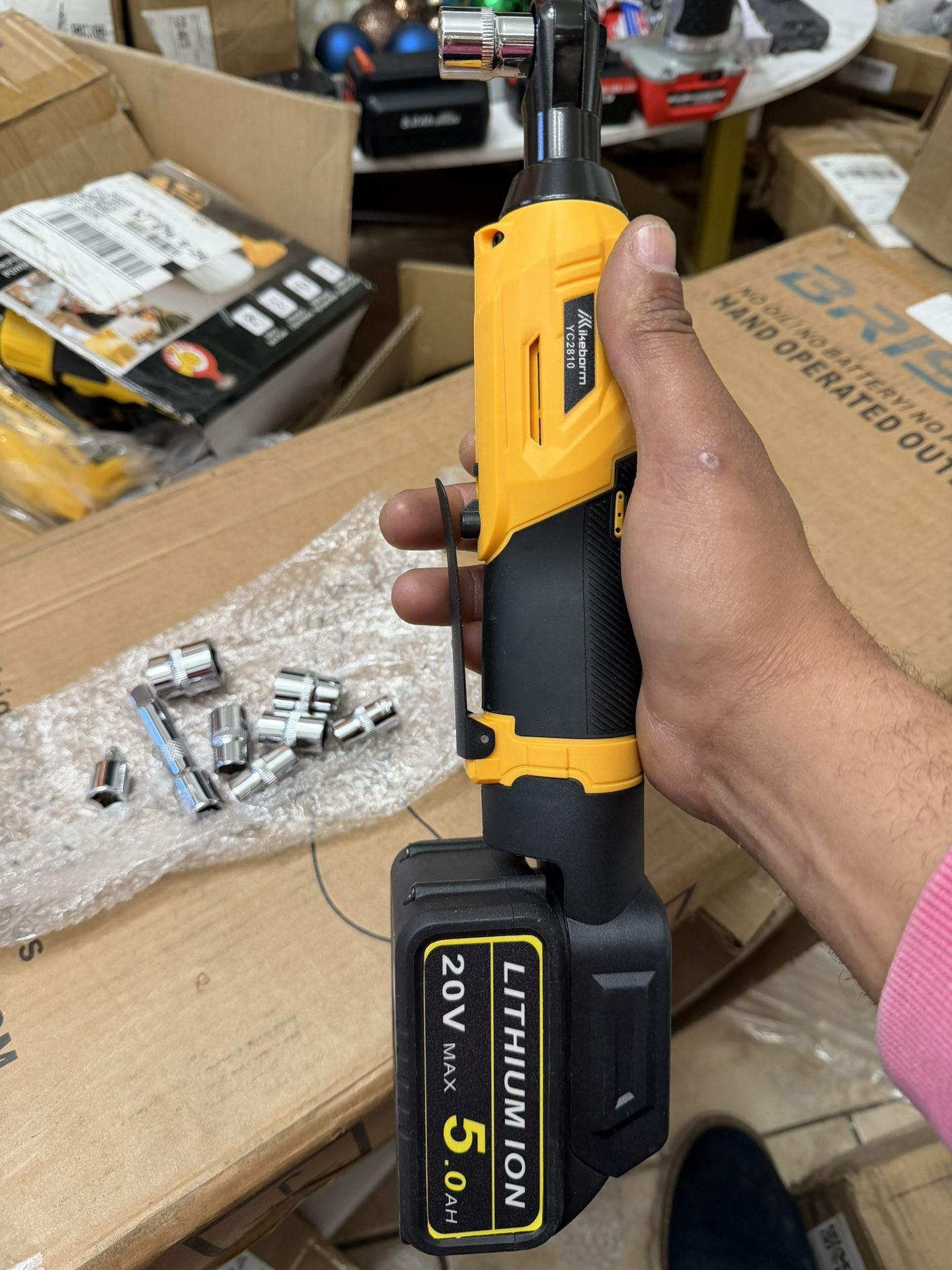 Llave de trinquete inalámbrica de 1/2 pulgada