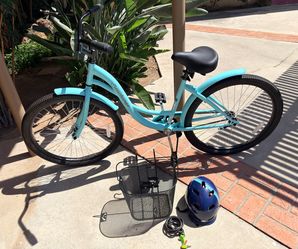 26” Kent Seachange Beach Cruiser Bicycle with Helmet, lock and removable basket