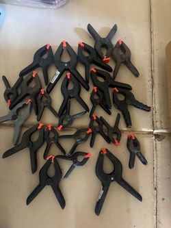 Plastic Spring Clamps- Lot
