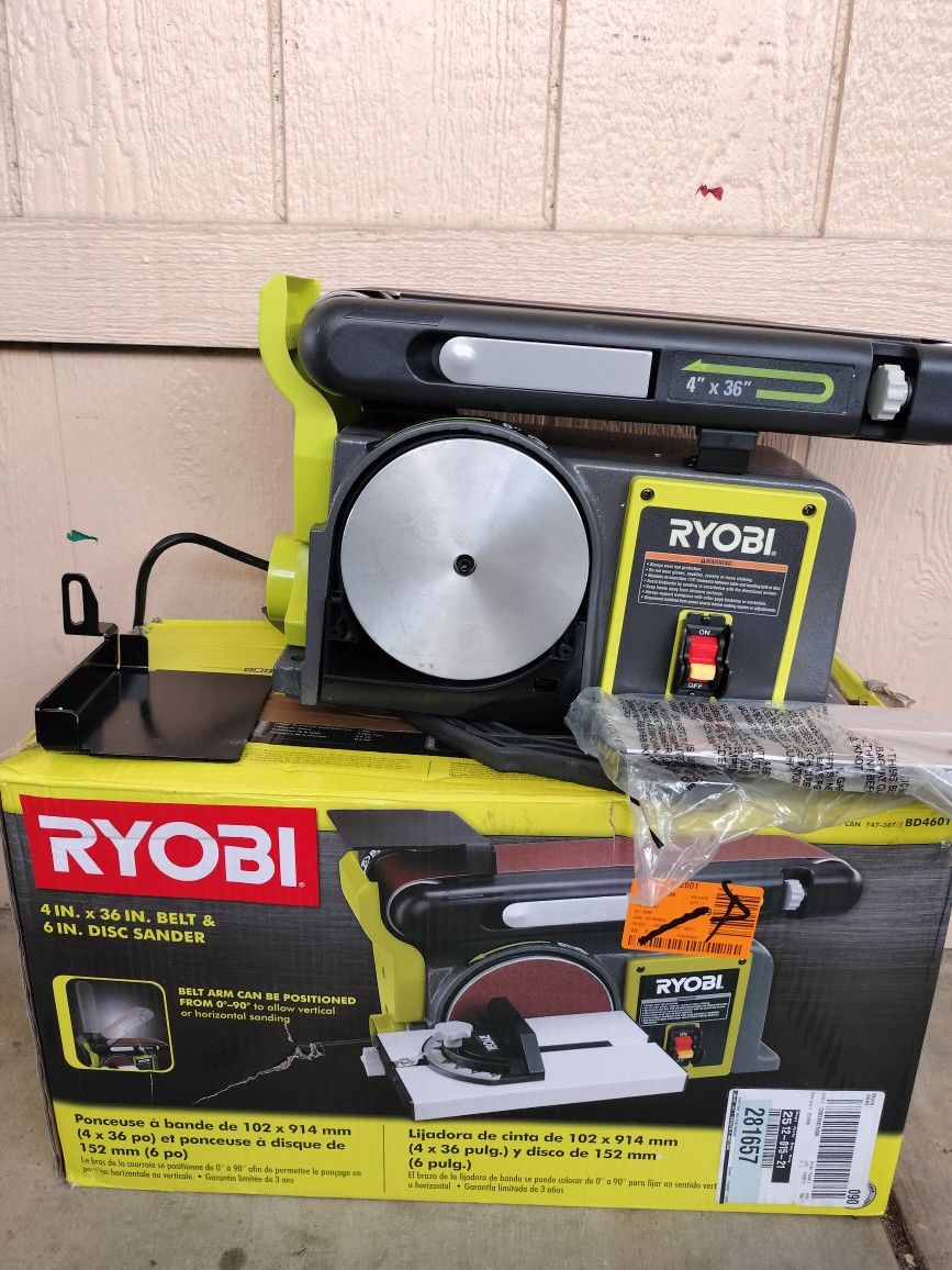 Ryobi 4 X 36 Belt 6 Disc Sander Belt for Sale in San Diego