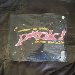 Sp5der Hoodie Pink Hoodie Black