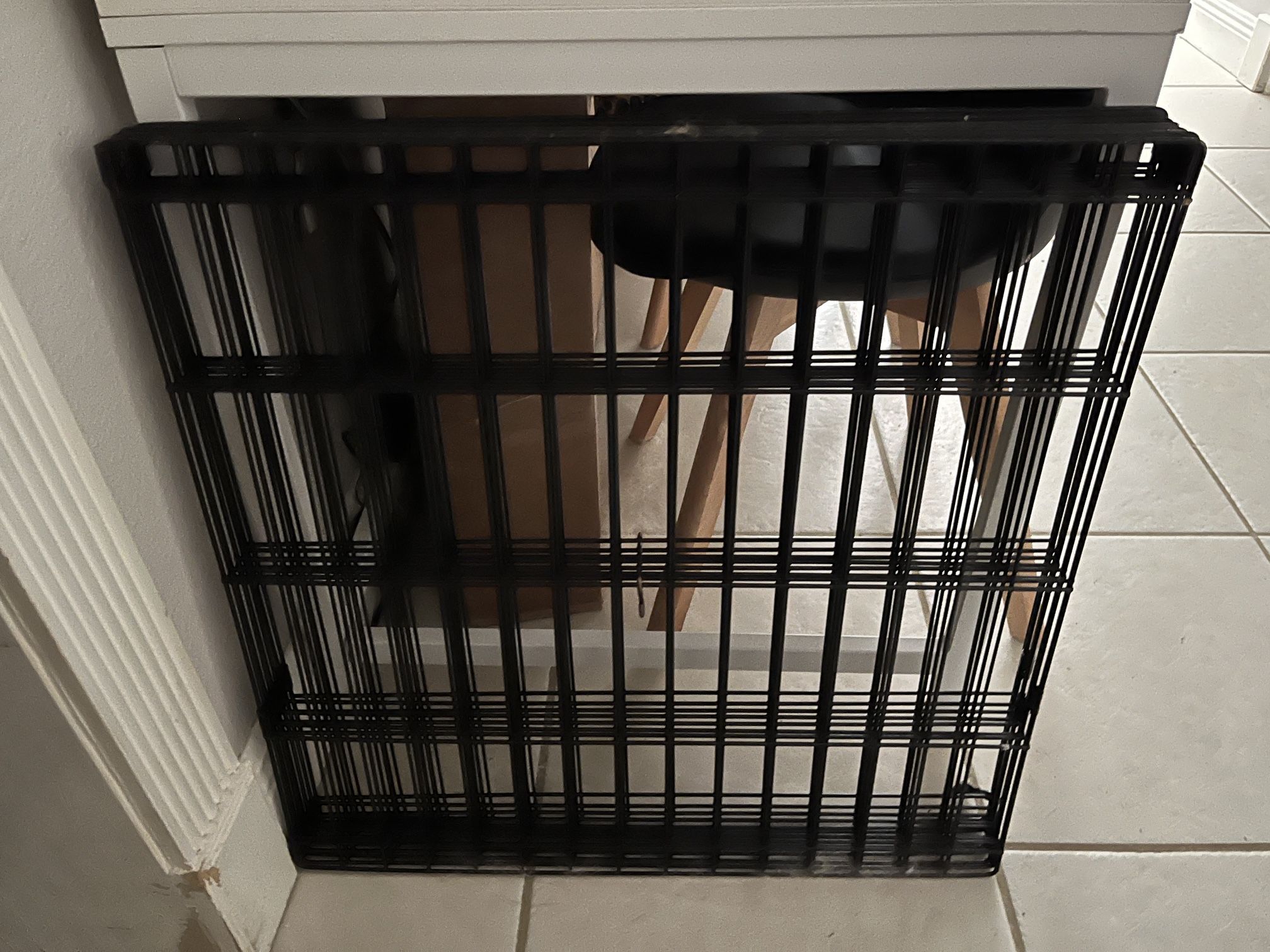 24" Black Wire 8 Panel Dog Exercise Playpen Play Yard