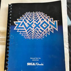 Zaxxon Sega Arcade Game Manual 