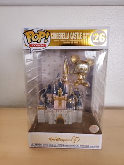 Mickey Mouse Funko With Cinderella Castle Walt Disney World 50