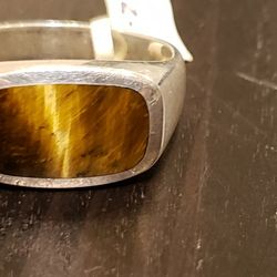 Sterling Silver and Tiger Eye Ring