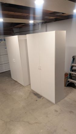 White cabinets garage