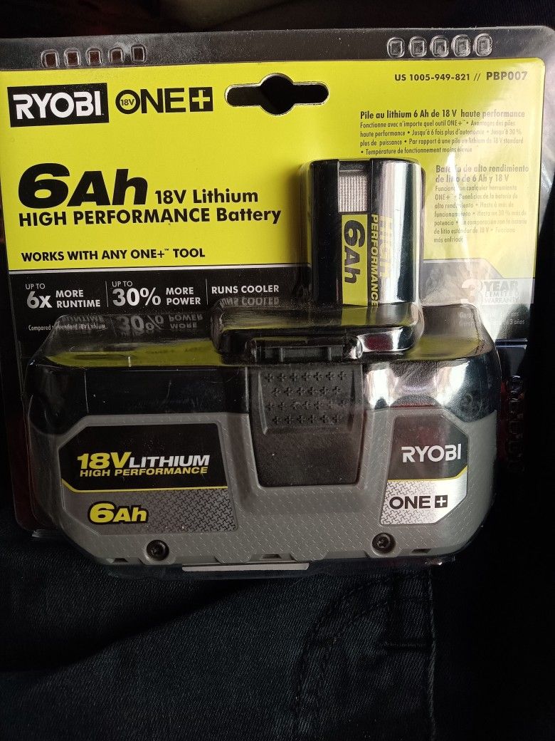 Ryobi 18v Battery