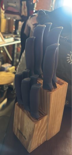 Kitchen Knife Set with Wood Block