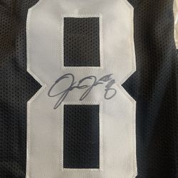 Josh Jacobs Hand Signed Raider Jersey