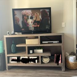 Media Console Book Shelves