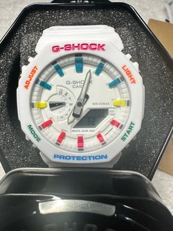 Casio G-Shock White Multicolor Ana-Digi Watch