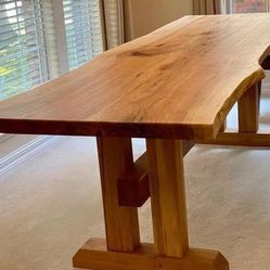Live Edge Pecan Dinner Table