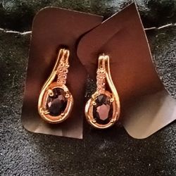 Black Saphire Earrings