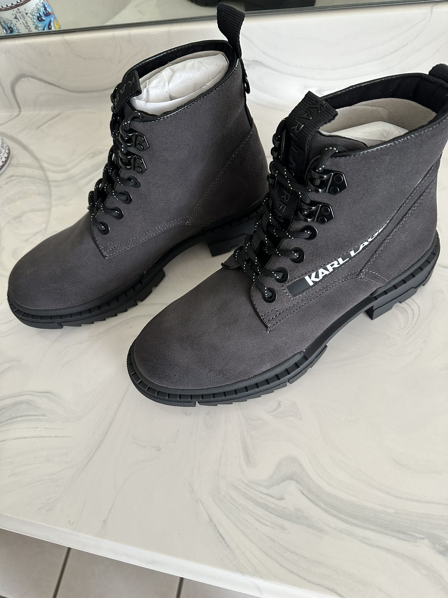 Designer Men Boots Karl Lagerfeld NEW in Box 9.5”