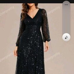 Vestido Brillante Especial Para Fiestas Talla ( L )