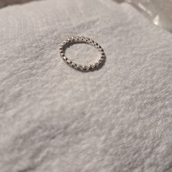 Silver Alluring Petite Ring Wing Clear Cubic Zarconia Stones