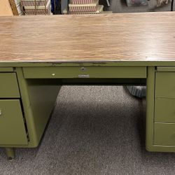 Vintage Metal Desk 