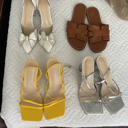 4 Brand New Size 10 (42) Shoes! 