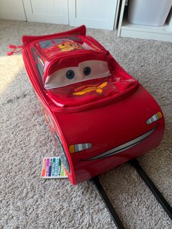 Disney Pixar Cars Lightning McQueen Rolling Luggage