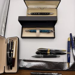 Fountain Pen And Rollerball Pen Lot. Montblanc, Pilot, Levenger, namiki 