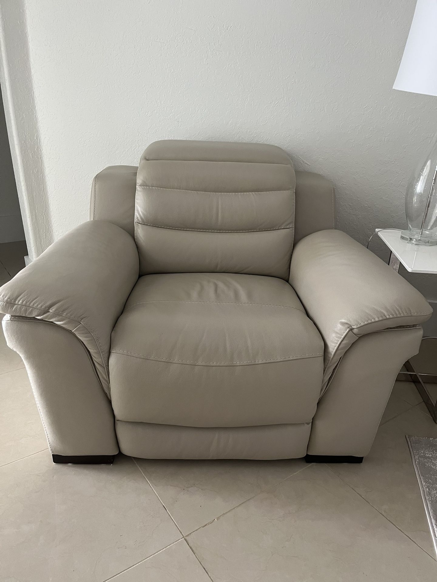 Sofá Reclinable Grande Y Pequeño Poco Tiempo De Uso