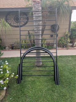 Black Metal Bed Twin Frame with Headboard and Footboard