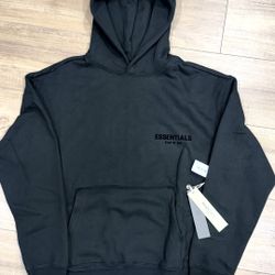 Black Essentials Hoodie