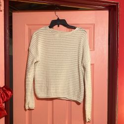 Off White Knit Sweater From Universal Thread Size Medium