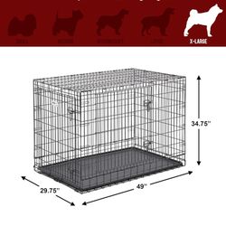 Extra Large Dog Crate Like New ! 49.0"L x 30.5"W x 34.3"H