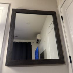 Rustic Wood Wall Mirror