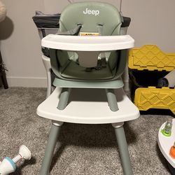 Jeep all in one convertable high chair