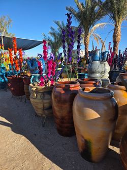 🌵Desert Garden Beauties🌷Metal Art Decor, POTTERY 🪴