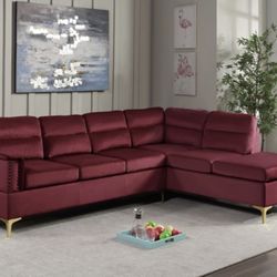 Red sectional