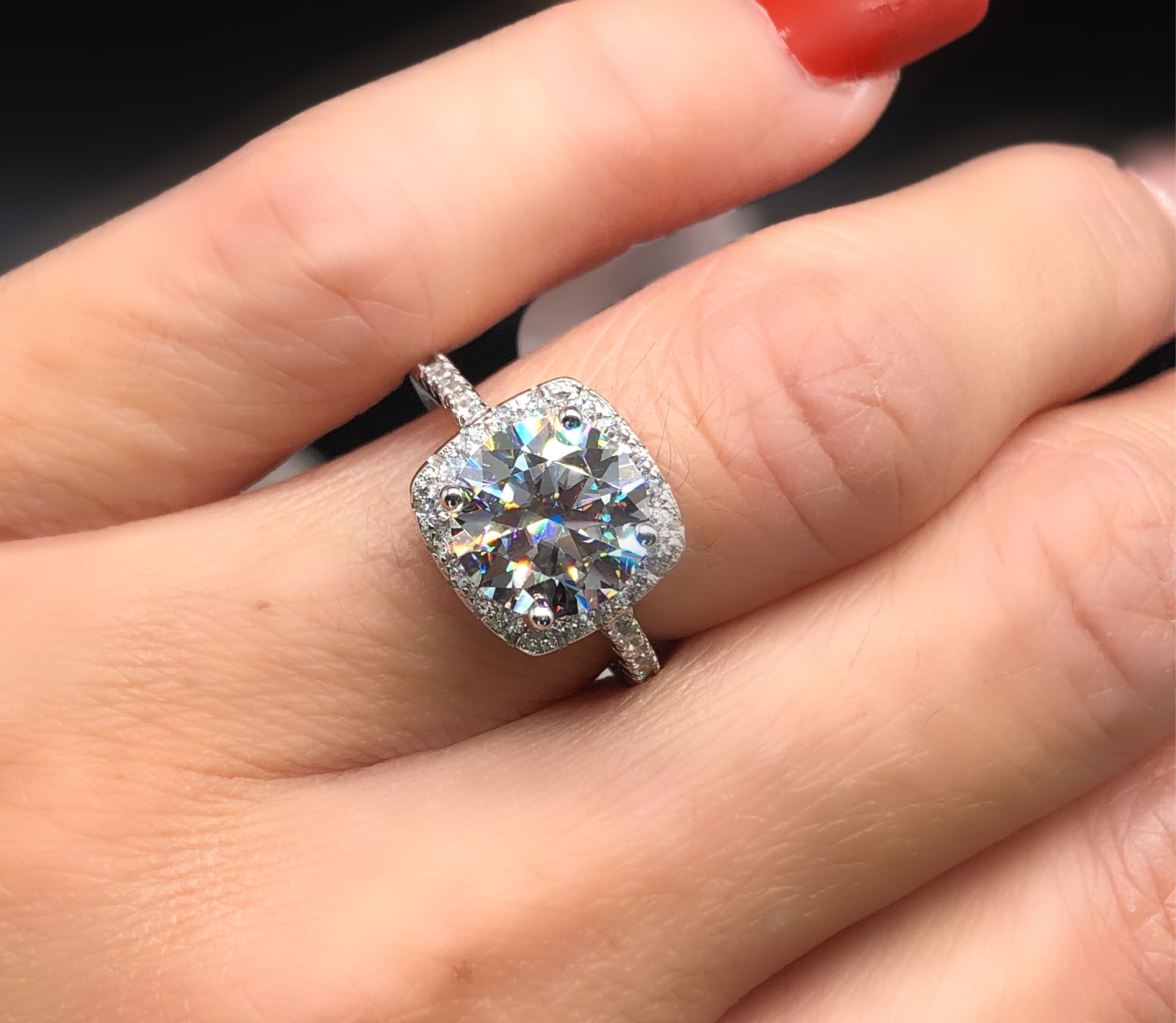 3ct Moissanite Ring With Certificate