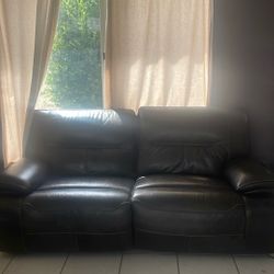 Reclining Leather Couch