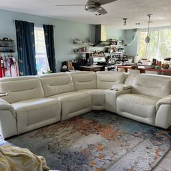 Leather 6 Piece Sectional