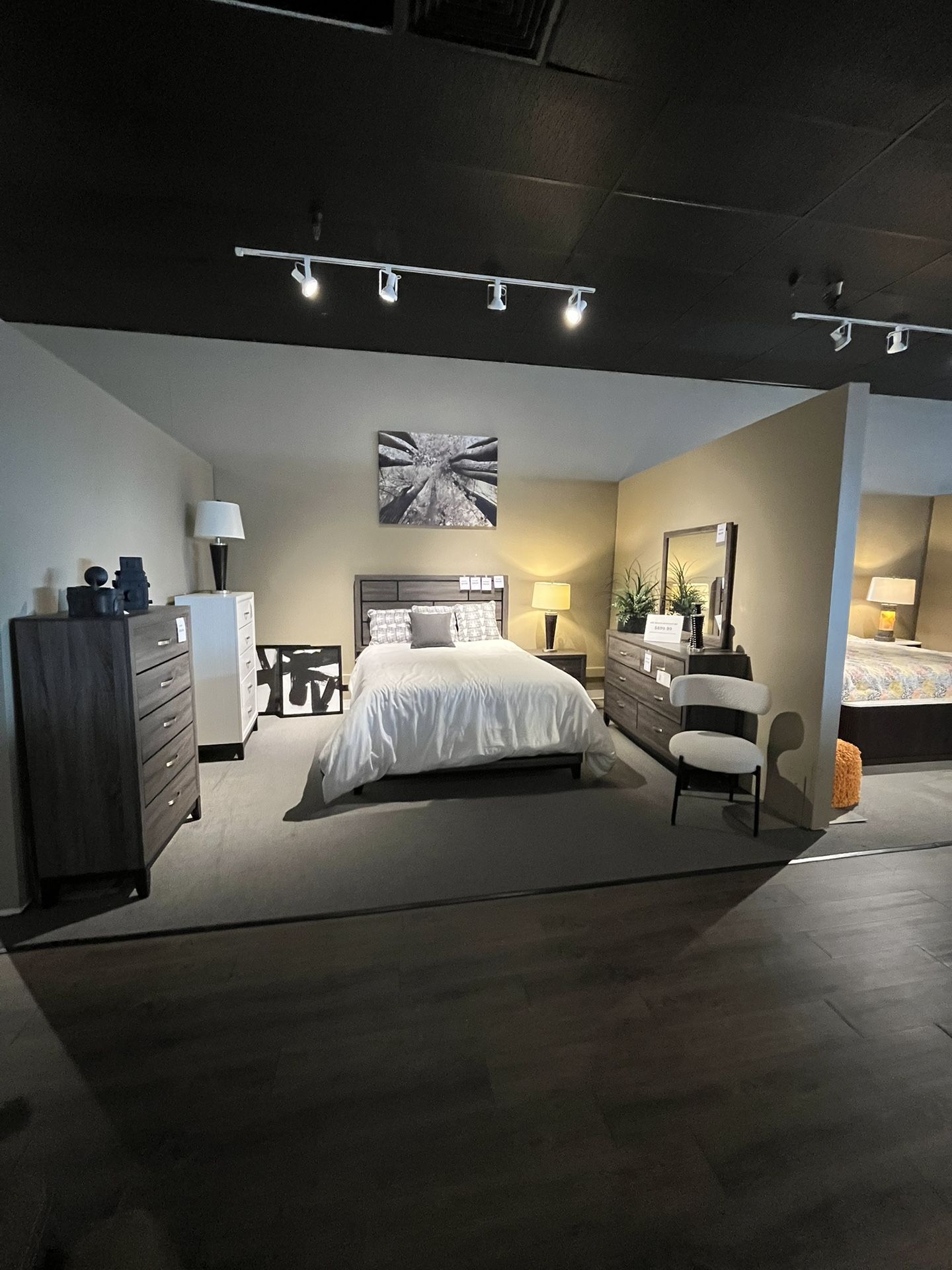 Grey 4PC Queen Bedroom Set